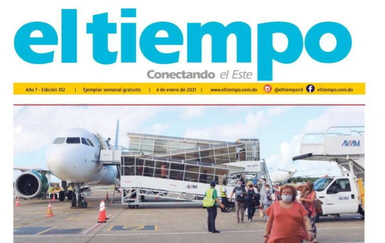 Periódico El Tiempo, edición impresa lunes 04 de enero del 2021