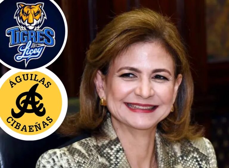 Vicepresidenta lanzará la primera bola en juego entre Licey y Águilas en New York