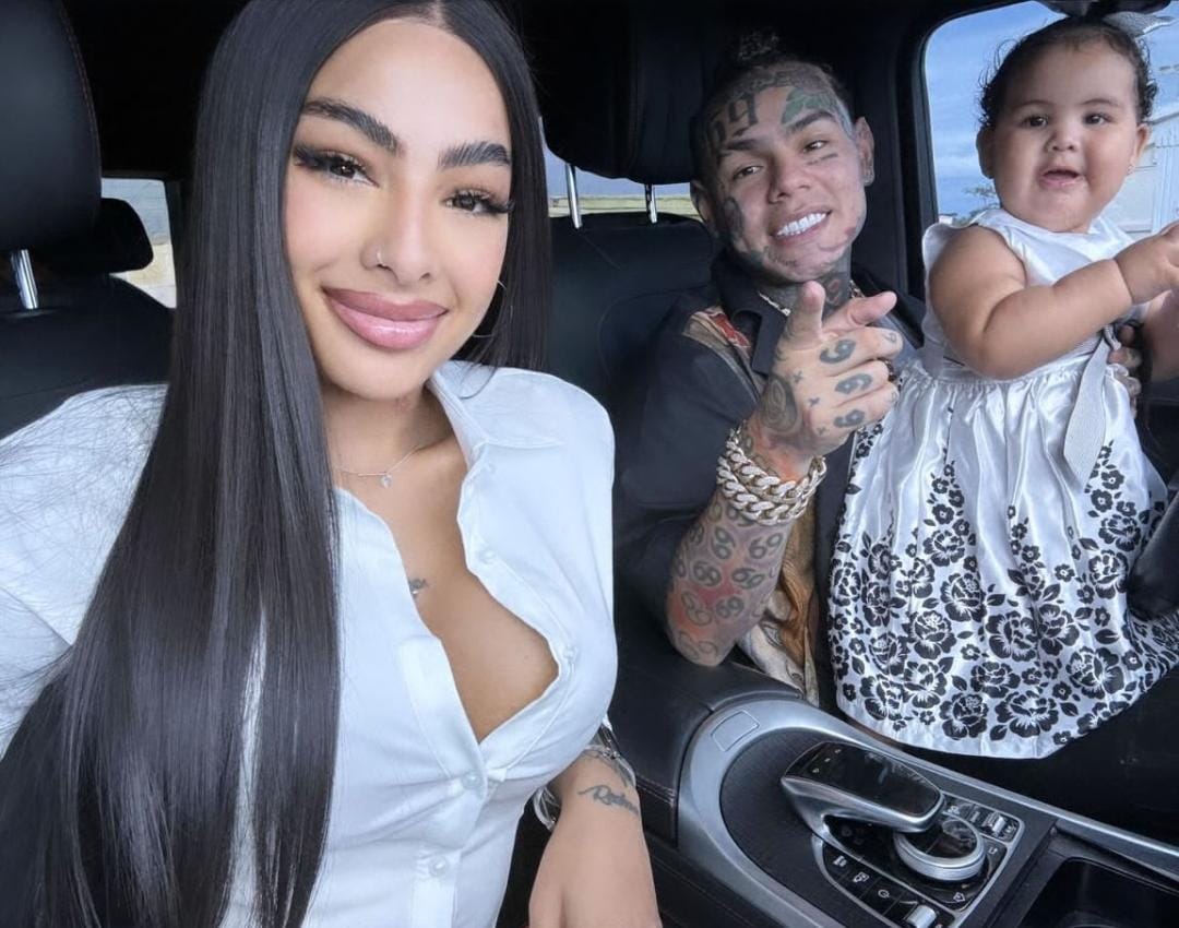 Yailin se fotografía con Tekashi y Cattleya luego del sepelio de su abuela  | El Tiempo